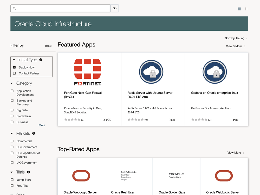 Oracle Cloud Marketplace Reviews - 2026